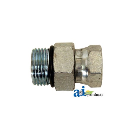 A & I Products Female NPT Swivel X Male ORB Straight Adapter 3.75" x4" x2" A-43D51